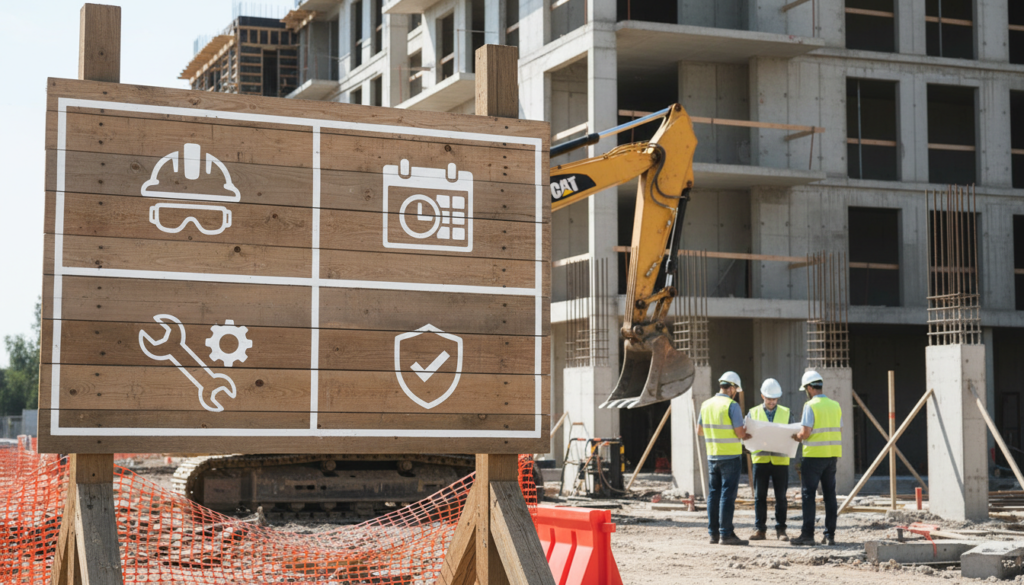 découvrez les obligations légales et les mentions obligatoires pour l'affichage du panneau de chantier afin de respecter la réglementation en vigueur.