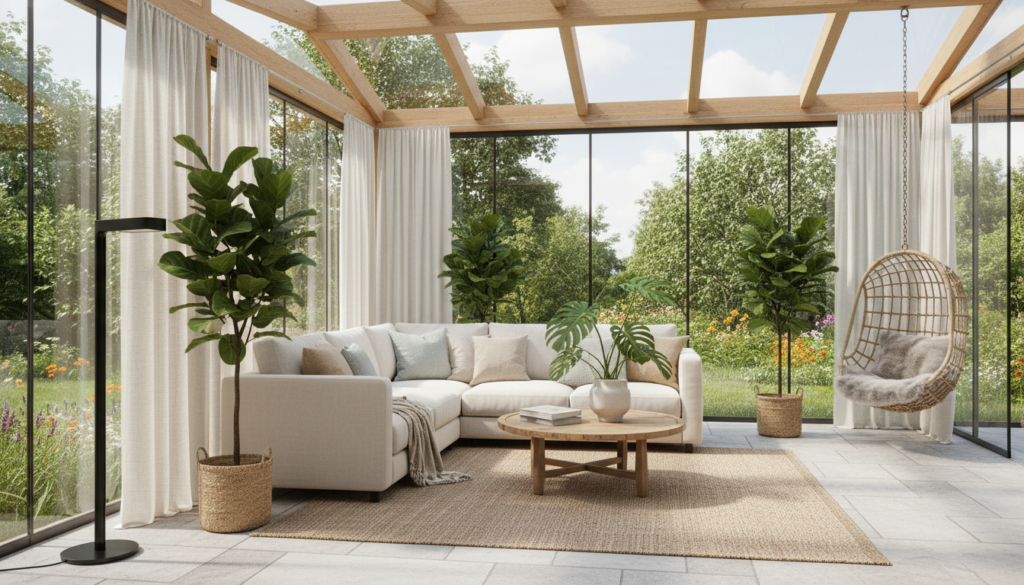 découvrez notre guide complet pour profiter pleinement de votre véranda toute l'année, avec des conseils d'aménagement, d'isolation et d'entretien.