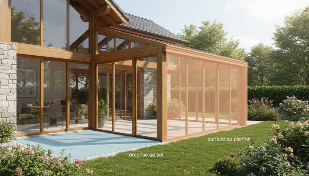 découvrez la différence entre emprise au sol et surface de plancher pour bien concevoir votre véranda et éviter toute confusion lors de vos projets de construction.