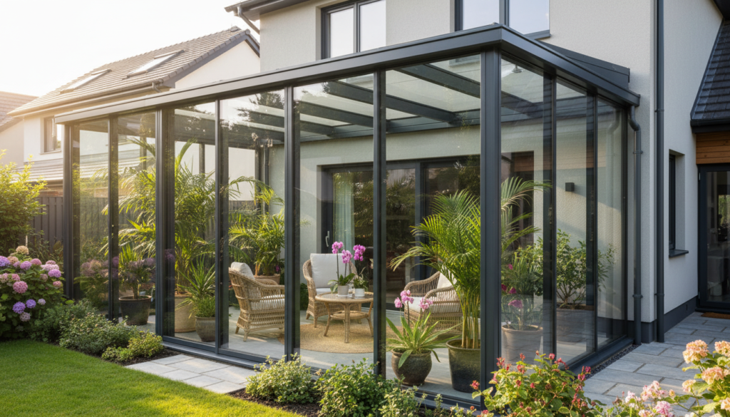 découvrez si la réglementation concernant les vérandas démontables, aussi appelées jardins d'hiver, est plus souple et quelles sont les règles à respecter pour votre projet.